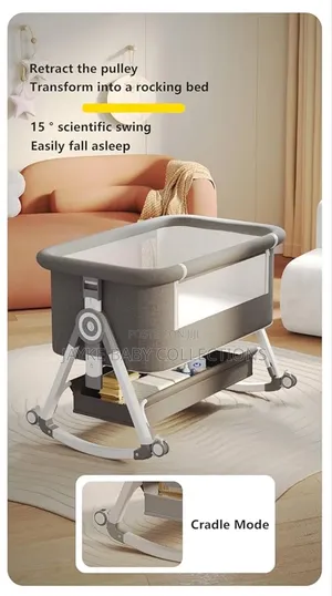 Newborn? Adjustable Rocking Cosleeper With Net, Changing Pad Wheels