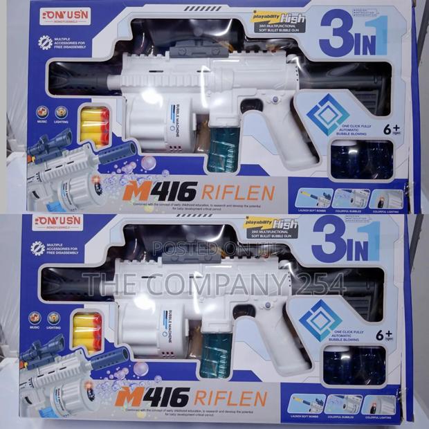 Quality Designer Kid 3 in 1 Gunshoots Bullets Bubble Sound and Lights
