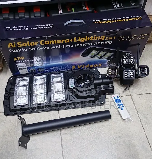4g Solar Powered Ai CCTV Camera on 450w Solar