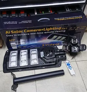 450w Ai Solar Camera Street Light 2in1