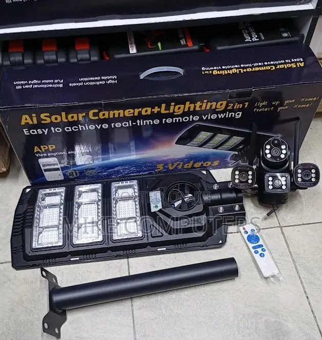 450w Ai Solar Camera Street Light 2in1