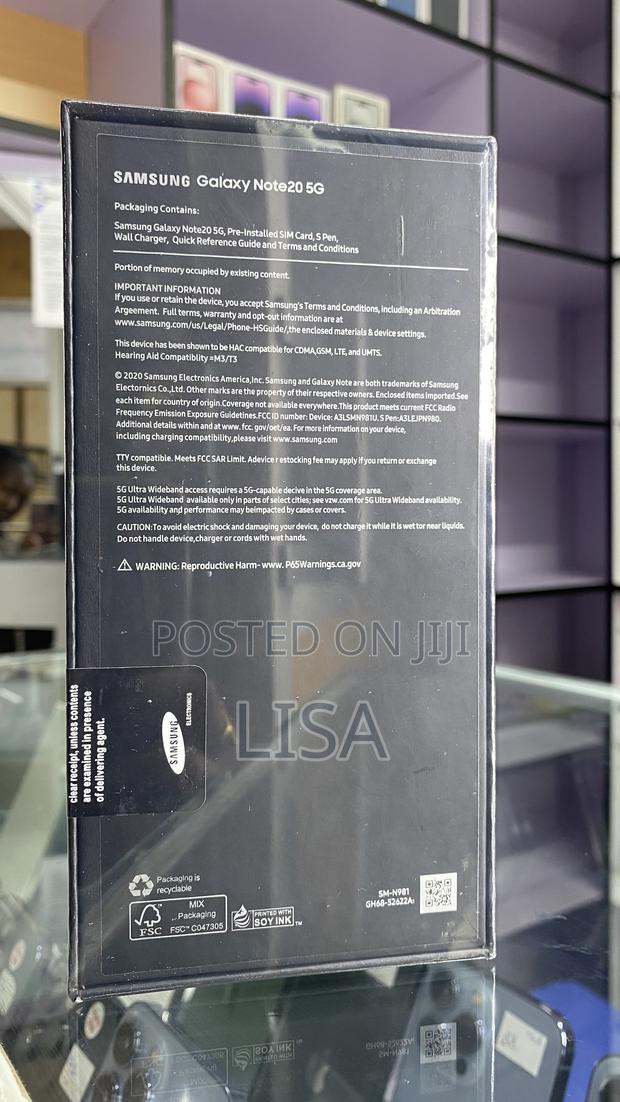 Samsung Galaxy Note 20 5G 256 GB Black - thumbnail 3