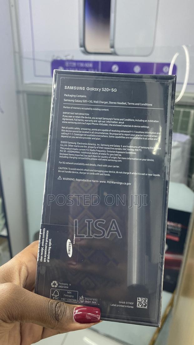 Samsung Galaxy S20+ 5G 256 GB Black - thumbnail 3