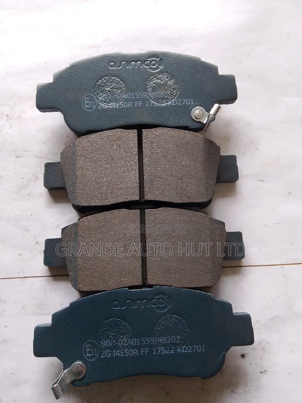 Front Brake Pads for Toyota Vitz/Probox Old Model (Asimco Brand)