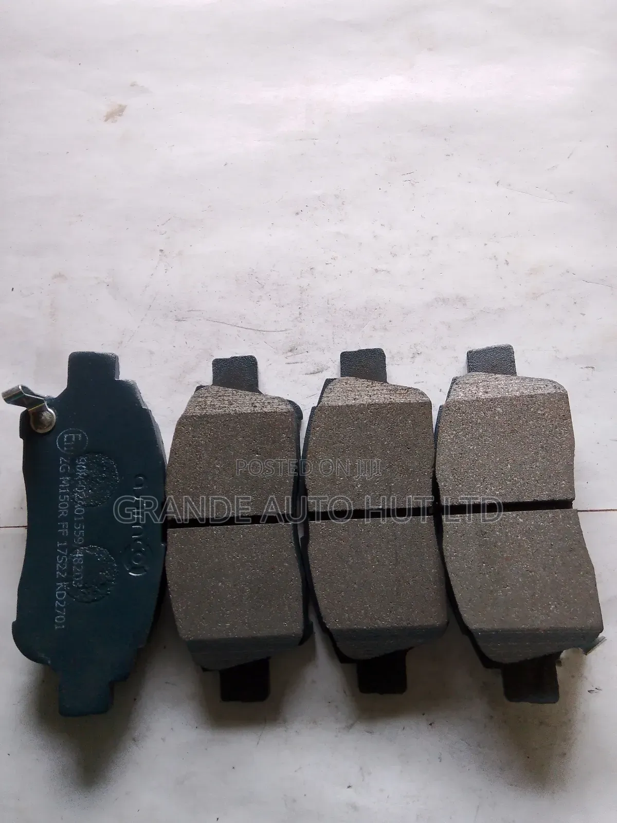 Front Brake Pads for Toyota Vitz/Probox Old Model (Asimco Brand)