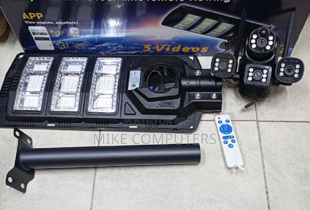 V380 4g Ai Solar Camera With 450w Street Light
