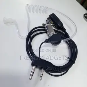 Two Way Radio Acoustic Tube Earpiece With Mic