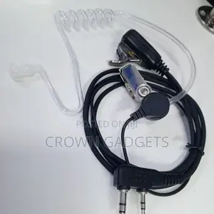 Two Way Radio Acoustic Tube Earpiece With Mic