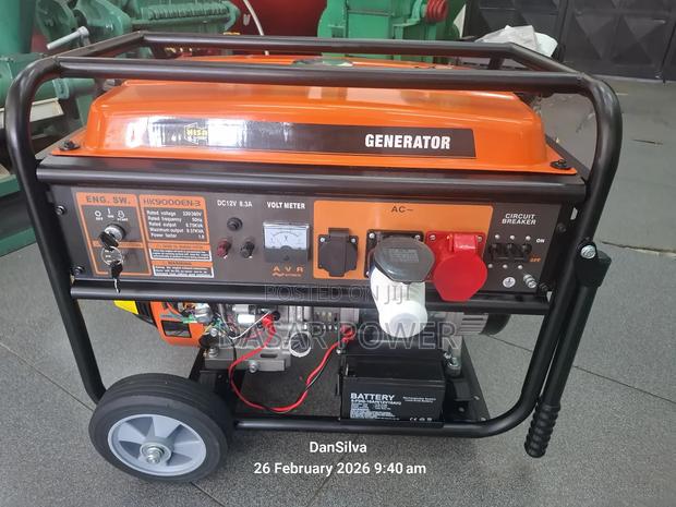 Hk9000en-3 Hisaki Gasoline Generator. - thumbnail 2