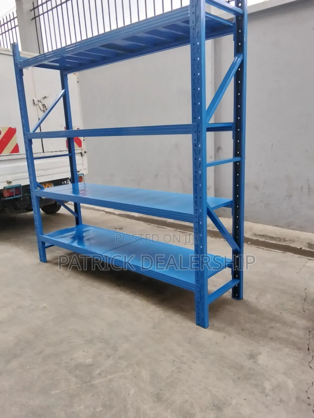 Blue Industrial Shelves