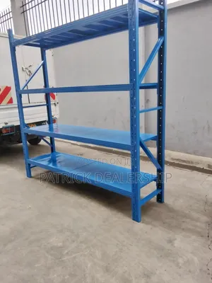 Blue Industrial Shelves