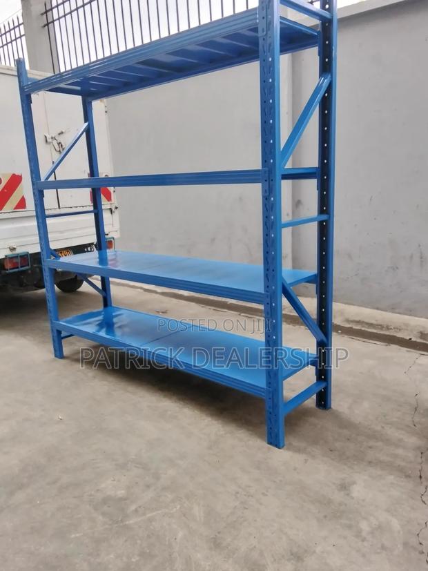 Blue Industrial Shelves - main view