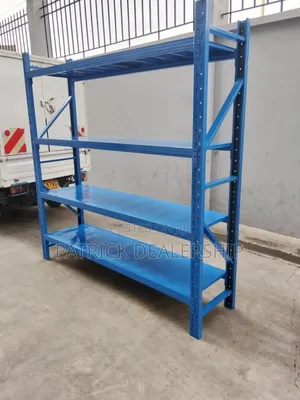 Blue Industrial Shelves