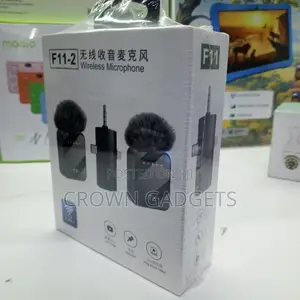 F11 Clip-on Wireless Lapel Mic With Noise Reduction for iPhone/Android