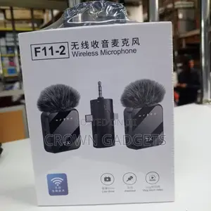 F11 Clip-on Wireless Lapel Mic With Noise Reduction for iPhone/Android