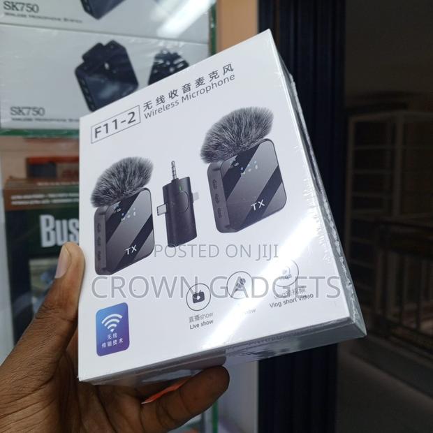 F11-2 2.4g Wireless Lavalier Microphone for Live Streaming Interview - thumbnail 2