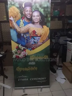 Compact Narrow Base Roll-Up Banners