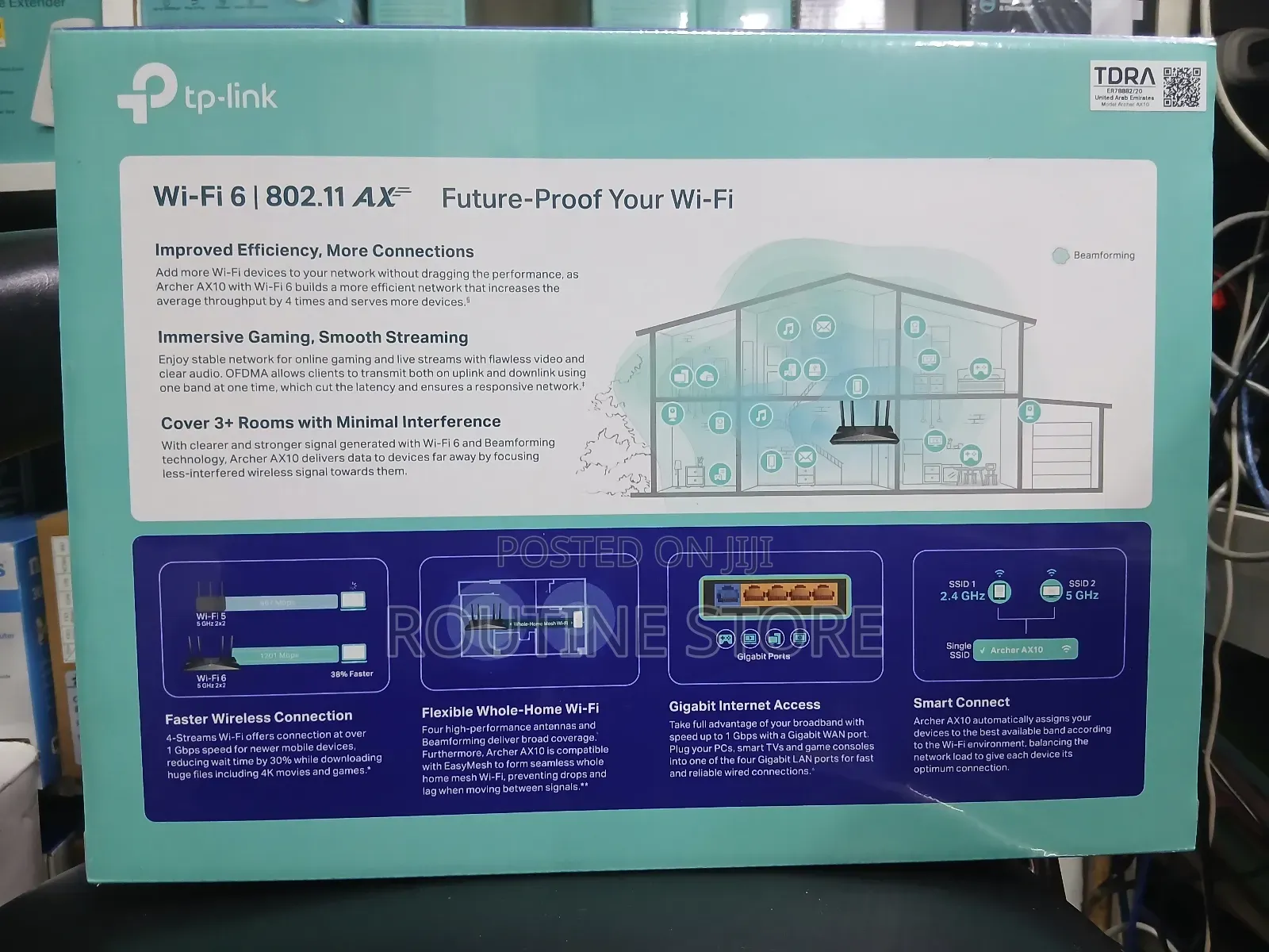 Tplink Wifi 6 Router Ax1500 Next-Gen Archer Ax10