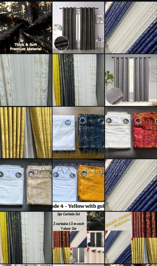 Multicolored Curtain Set - main view