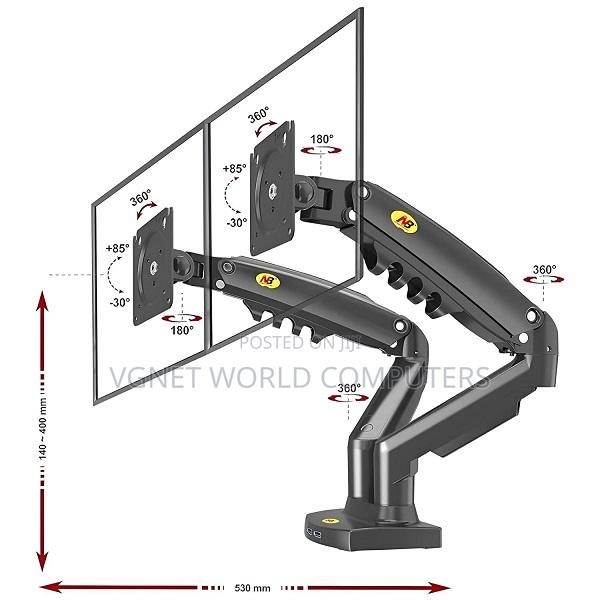 Nb F160 Dual Monitor Stand Mount for 17inches-30inches