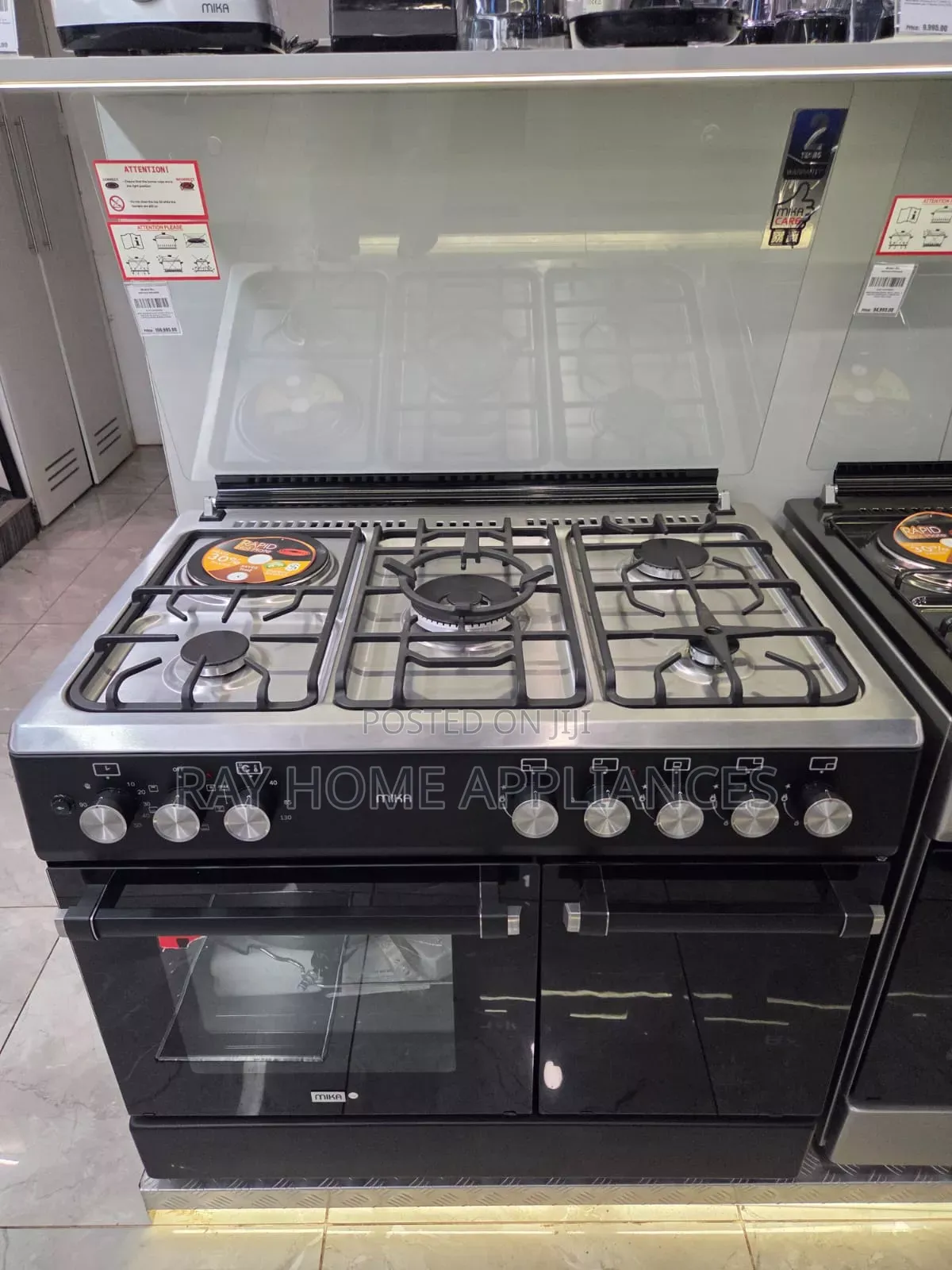 4gas Burner+1 Rapid Hot Plate Mika 90cm*60cm