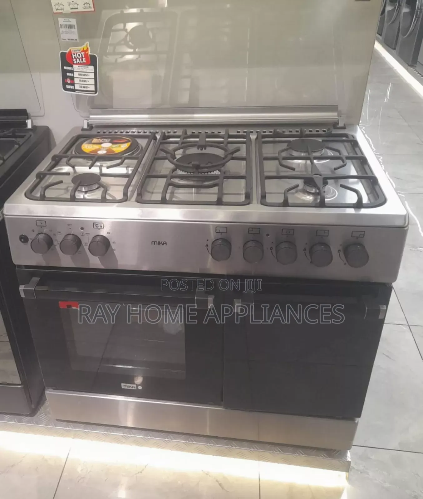 90cm*60cm Mika Standing Cooker With Gas Compartment