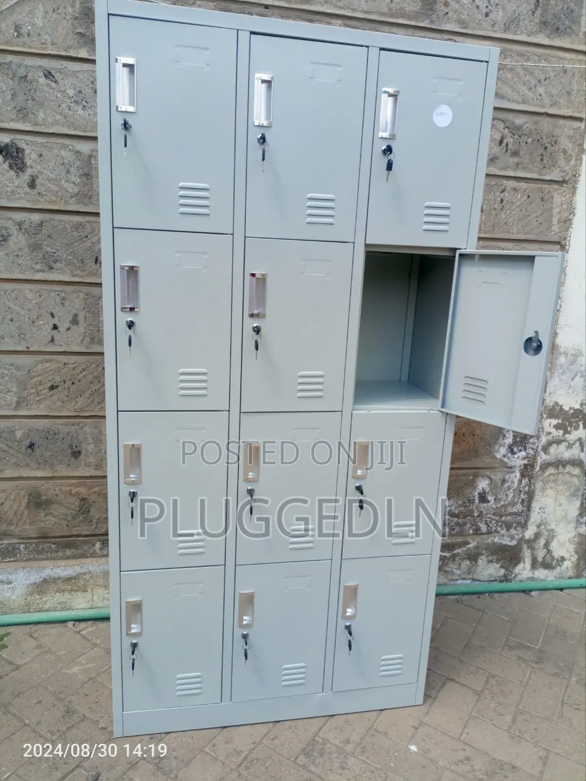 12-Door Steel Locker Cabinet