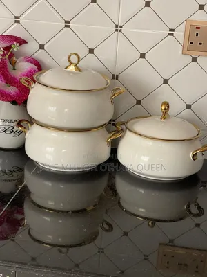 Gold Line Dish 
3 PCS Set