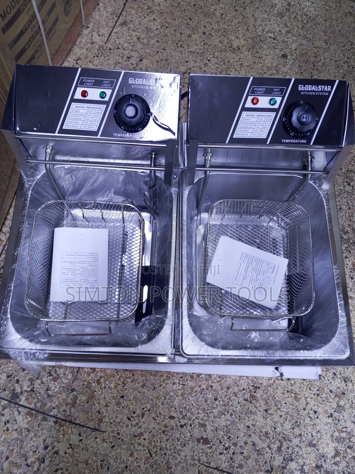 Electric Double Deep Fryer 6+6 Litres