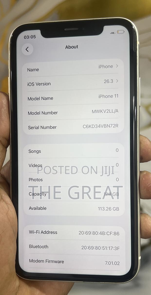 Apple iPhone 11 128 GB White - main view
