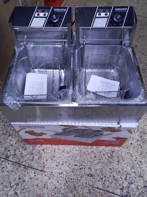 Global Star Electric Deep Fryer Double 6+6 Litre