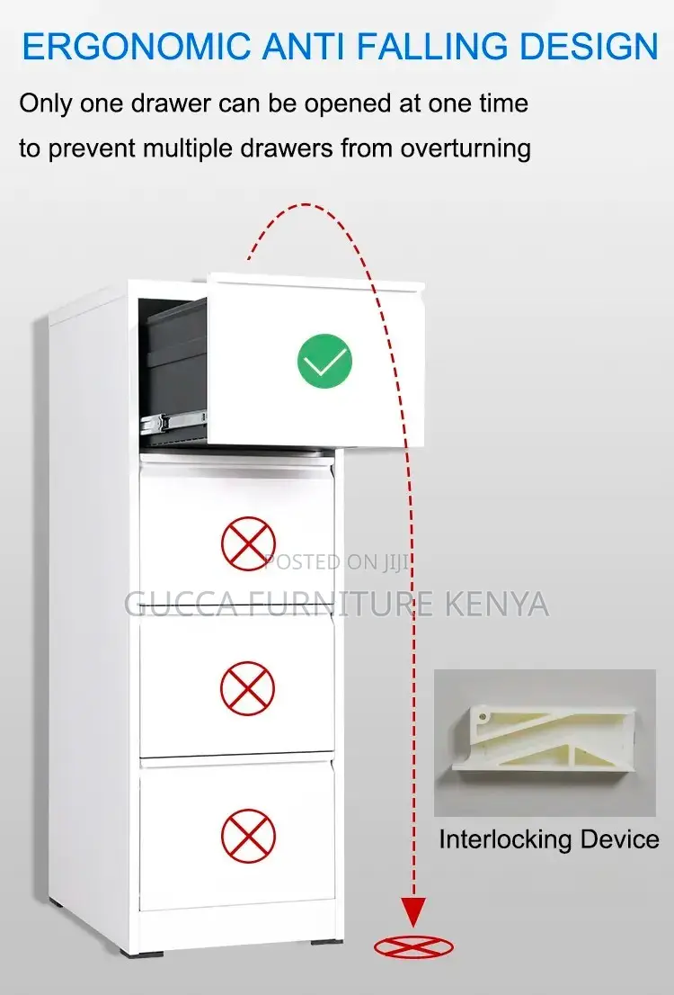 4-drawer Metallic Filling Storage Cabinet