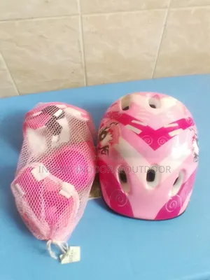 Skating And Bike Helmet, Elbow, Knee And Hand Pads=7 Pieces