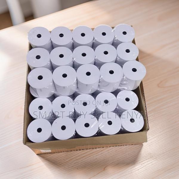 Clean Printing 50 Pieces 80mm by 80mm by 13mm Thermal Paper Rolls