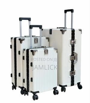 White Aluminium Abs Suitcase - thumbnail 2