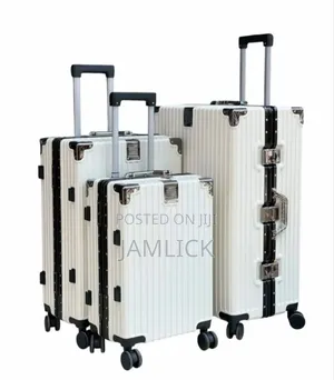 White Aluminium Abs Suitcase
