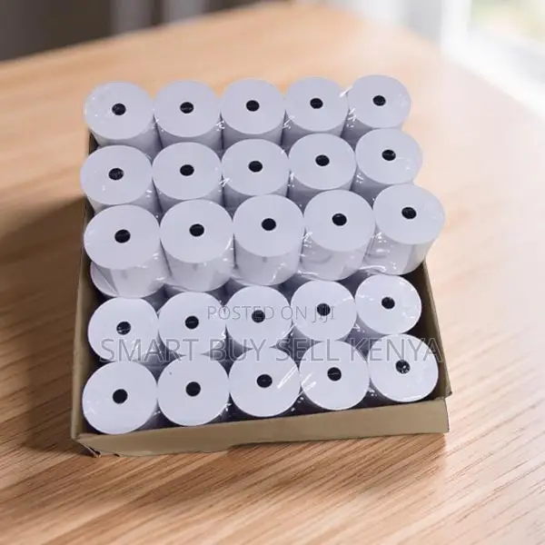 Fast Printing 50 Pieces 80mm by 80mm by 13mm Thermal Paper Rolls