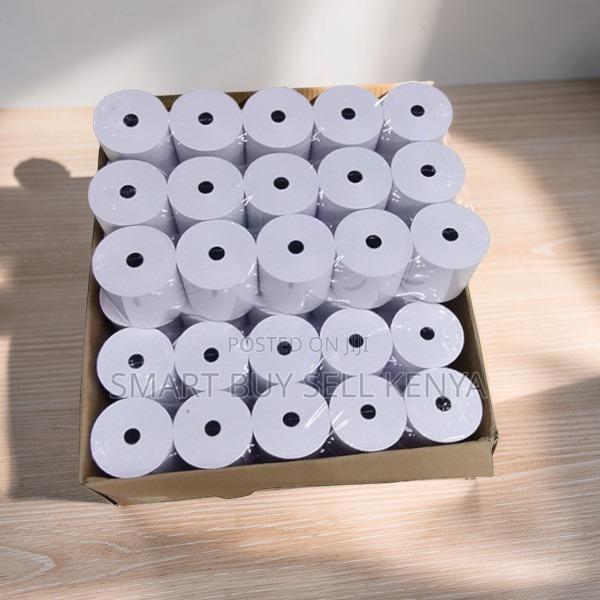 Low Maintenance 50 Pieces 80mm by 80mm by 13mm Thermal Paper Rolls