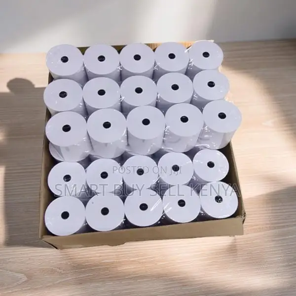 Low Maintenance 50 Pieces 80mm by 80mm by 13mm Thermal Paper Rolls