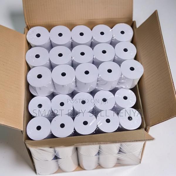 High Clarity 50 Pieces 80mm by 80mm by 13mm Thermal Paper Rolls