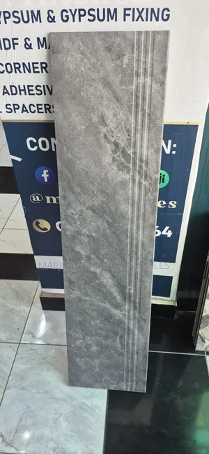 Grey Porcelain Stair Tile
