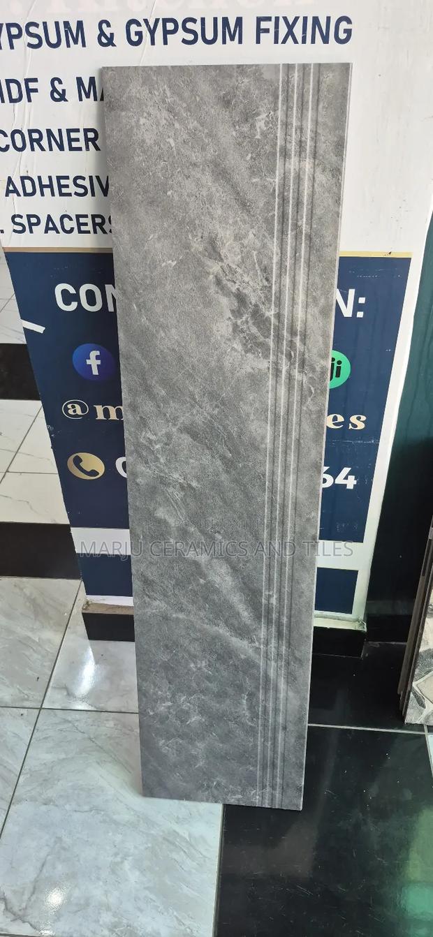 Grey Porcelain Stair Tile