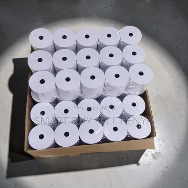 Enhanced Quality 50 Pieces 80mm by 80mm by 13mm Thermal Paper Rolls