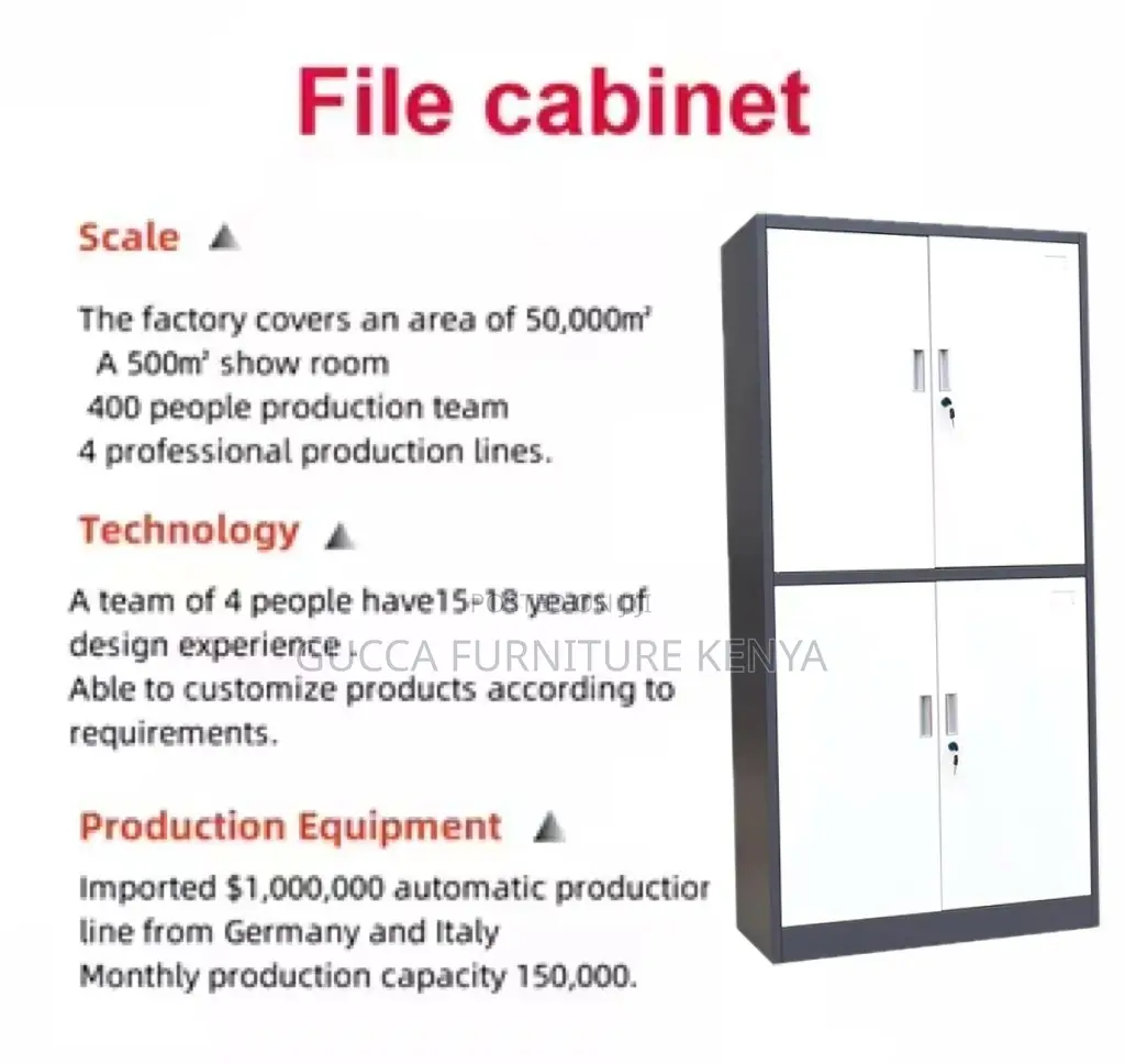 4-door's Steel Office Storage File Cabinet