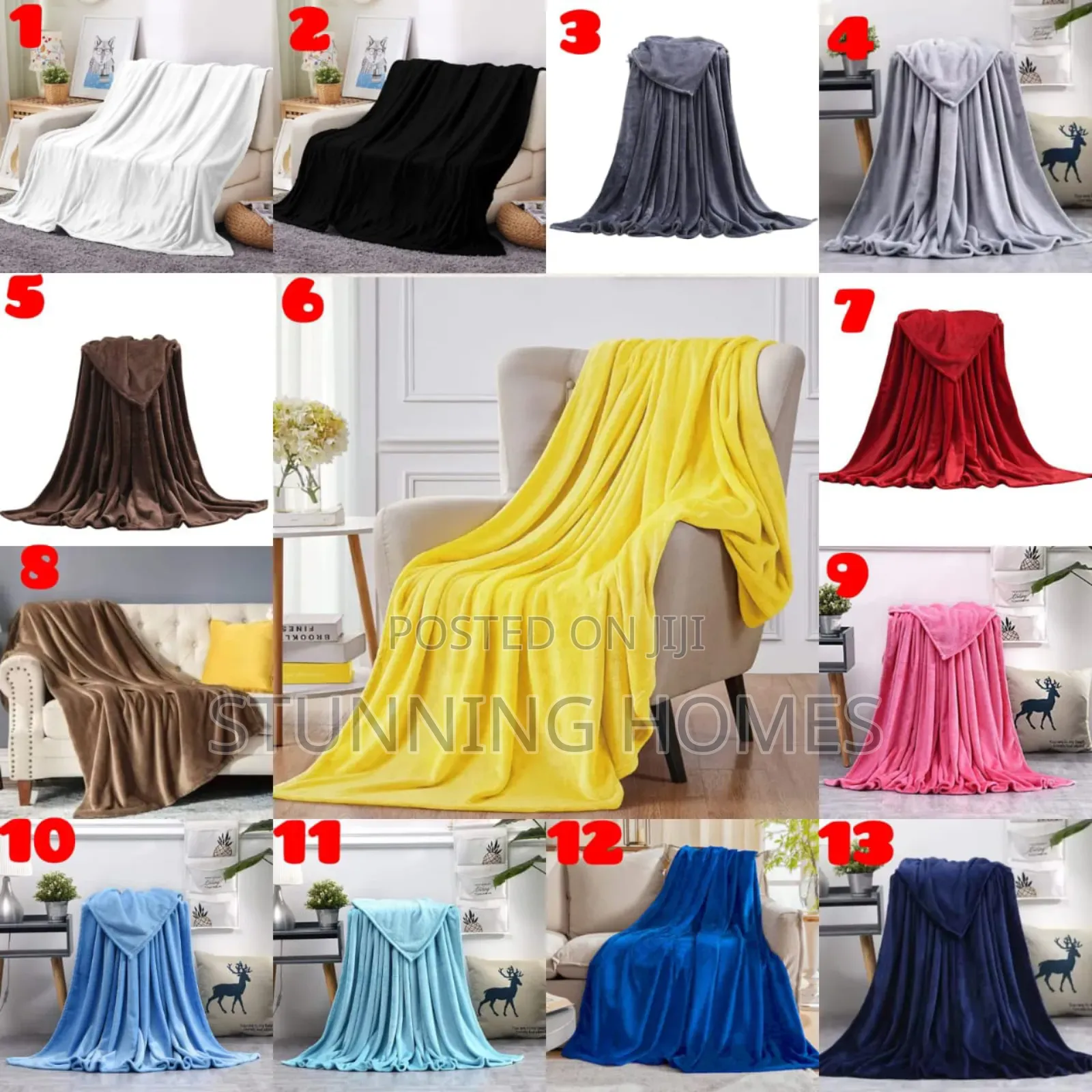 Coral Fleece Throw Blankets