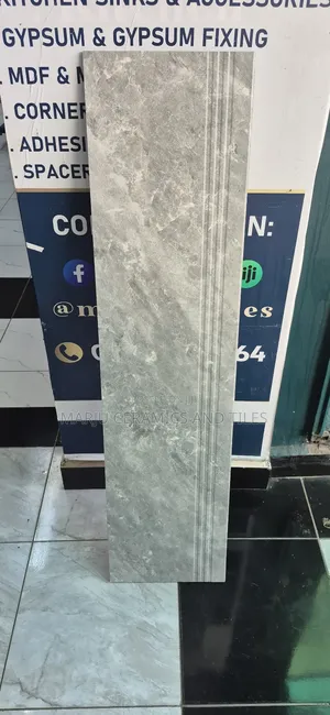 Grey Marble Porcelain Stair Tile