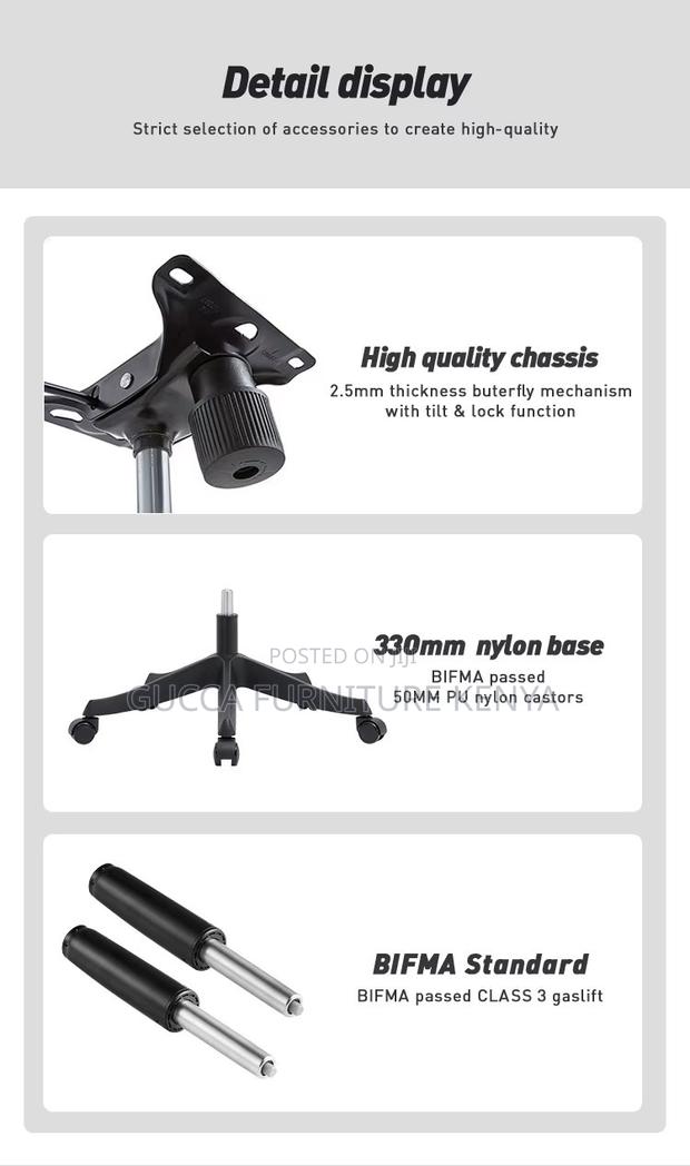 High-back Ergonomic Office Study Desk Chair - thumbnail 6