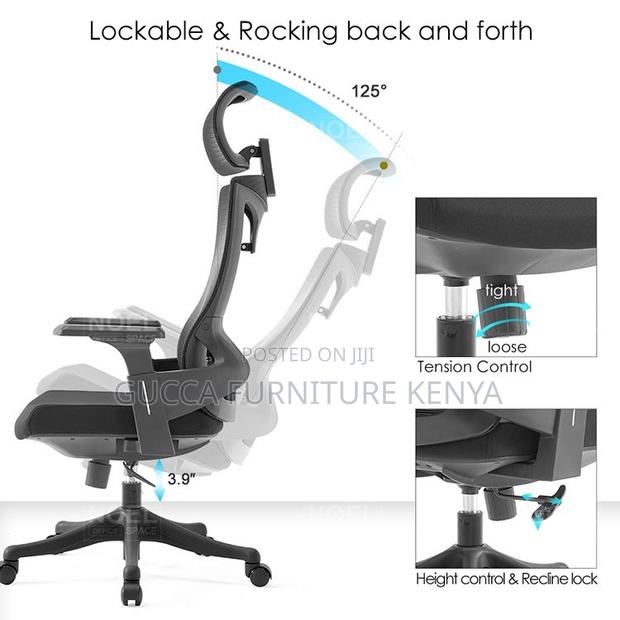 High-back Ergonomic Office Study Desk Chair - thumbnail 8