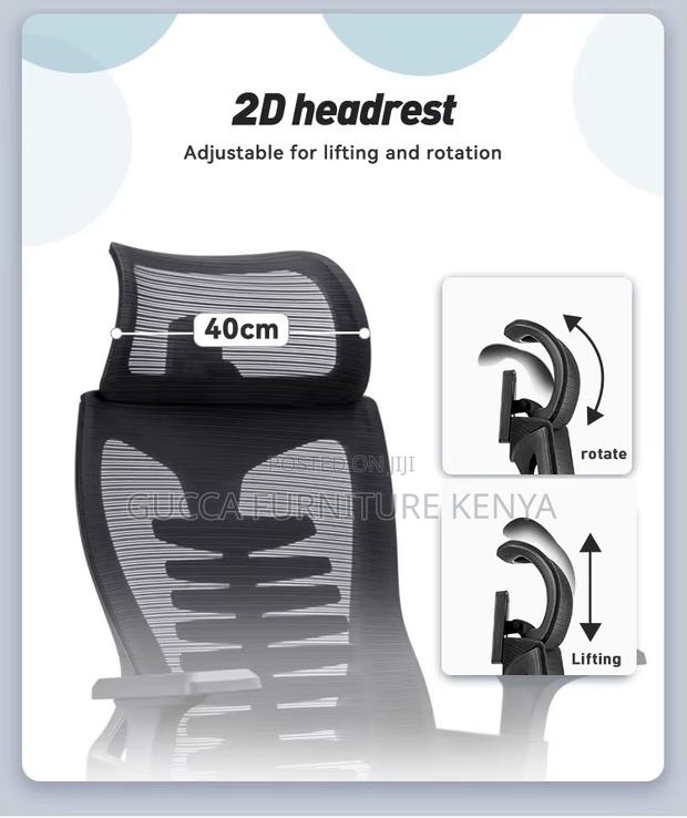 High-back Ergonomic Office Study Desk Chair - thumbnail 9