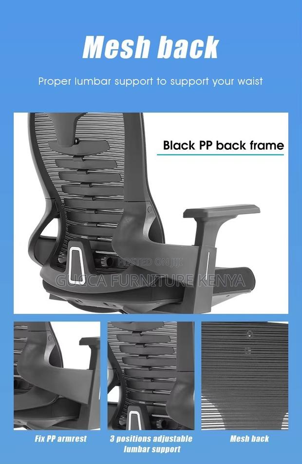 High-back Ergonomic Office Study Desk Chair - thumbnail 13